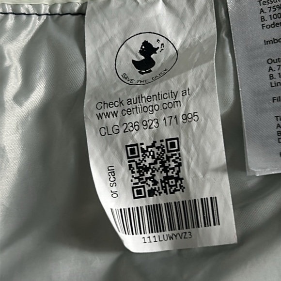 Save The Duck Plumroll Blue Water Resistant Hoodie Size L - Picture 8 of 15